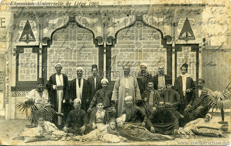 1905 Exposition de Liége - Extrème Orient - Les Soudanais