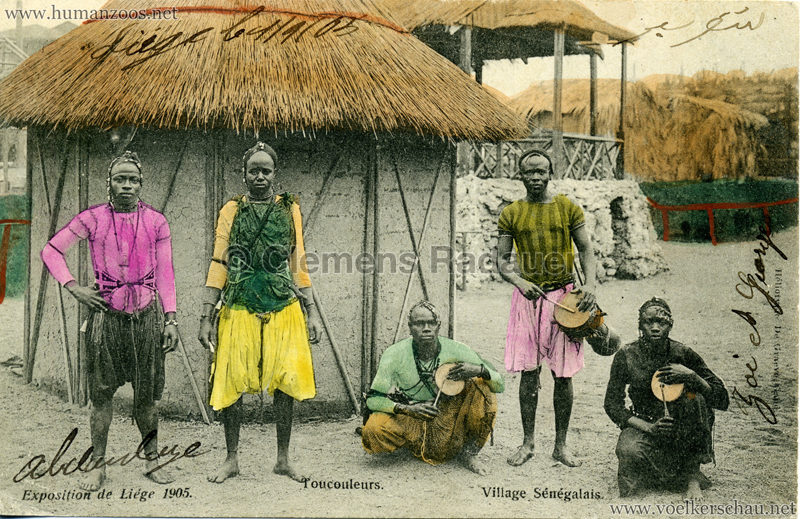 1905 Exposition de Liège - Village Sénégalais - Toucouleurs bunt