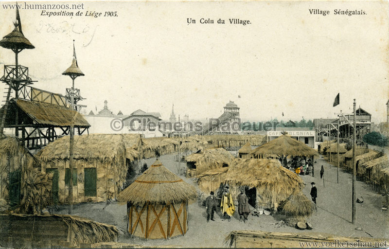 1905 Exposition de Liège - Village Sénégalais - Un Coin du Village 2 bunt