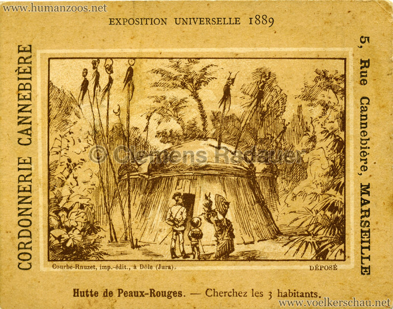 1889 Exposition Universelle 1889 - Hutte de Peaux-Rouges