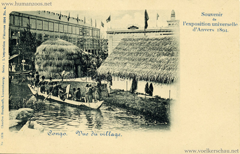 1894 Exposition Universelle d'Anvers - Congo vue du Village