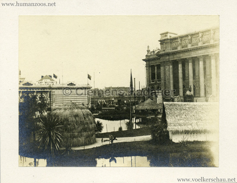 1894 Exposition Universelle d'Anvers - Congo vue du Village CDV 1 Detail