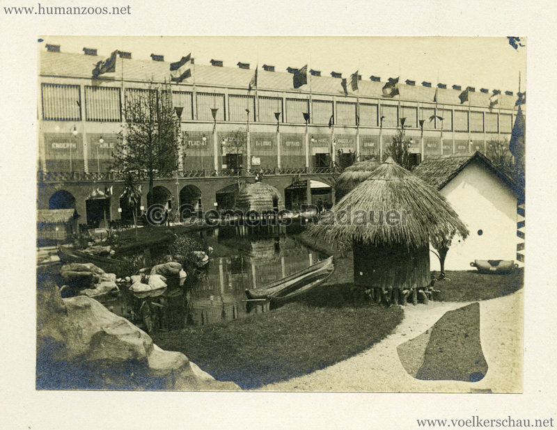 1894 Exposition Universelle d'Anvers - Congo vue du Village CDV 2 Detail