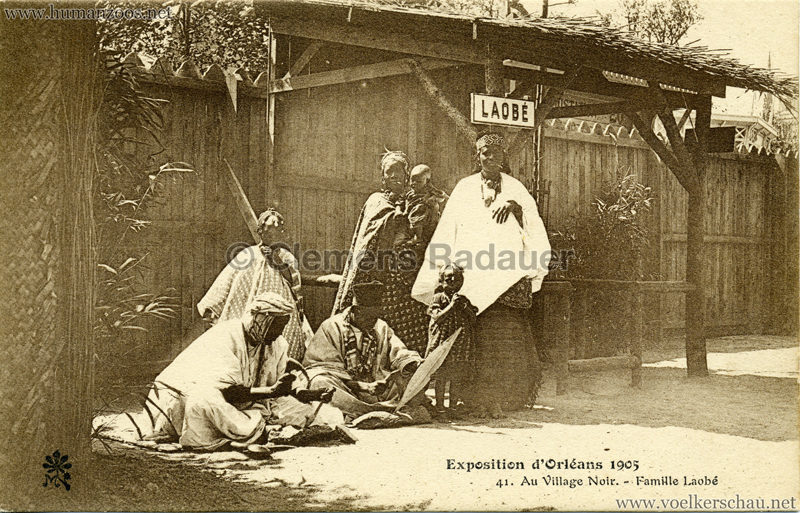 1905 Exposition d'Orleans - 41. Au Village Noir - Famille Laobe