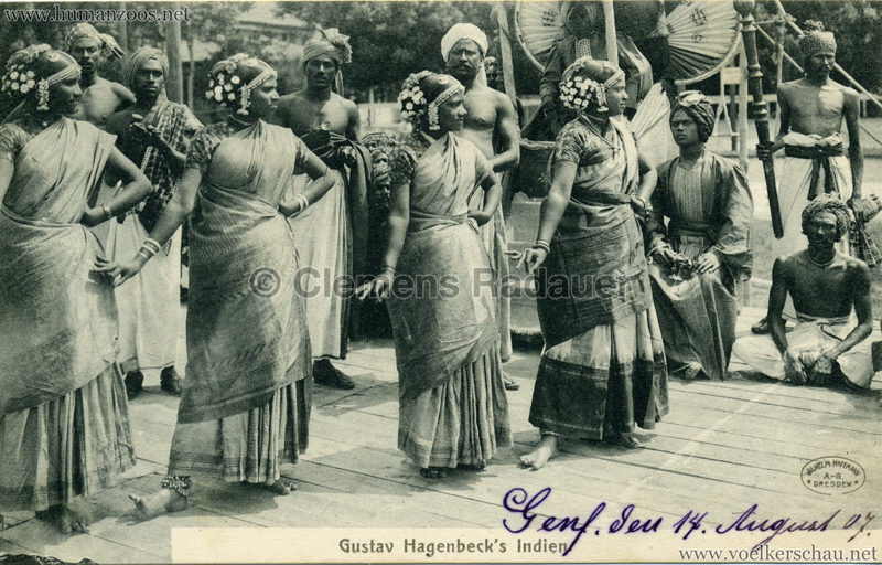 1905/1906 Gustav Hagenbecks Indien - Tänzerinnen VS
