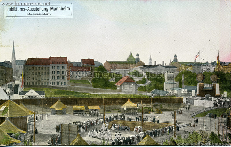 1907 Jubiläumsausstellung Mannheim - Abessinierdorf