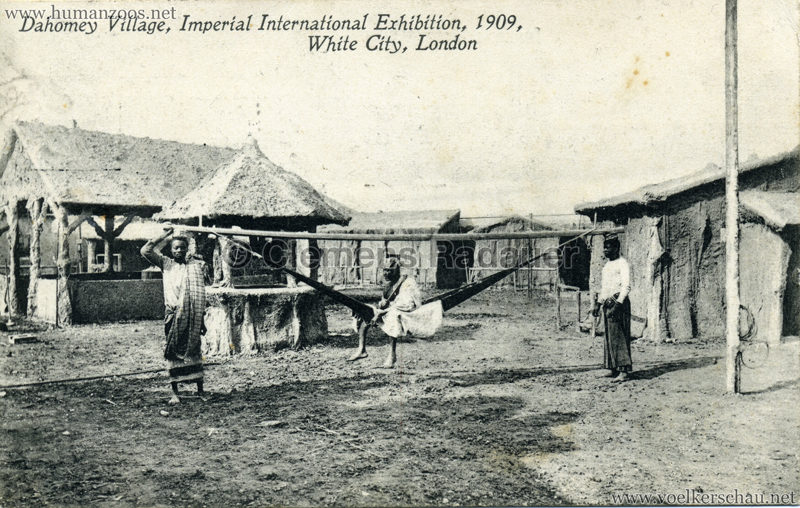 1909 Imperial International Exhibition - Dahomey Village 3, Imperial International Exhibition, 1909, White City, London