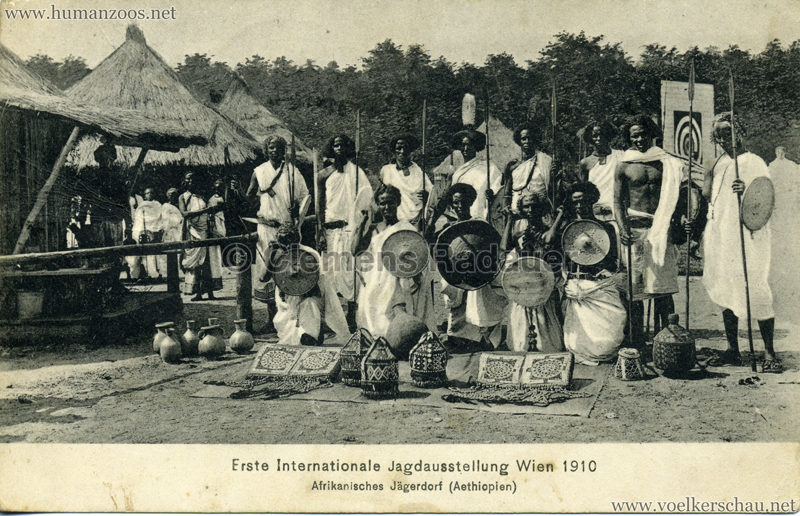 1910 Erste Internationale Jagdausstellung Wien - Afrikanisches Jägerdorf (Äthiopien) 8
