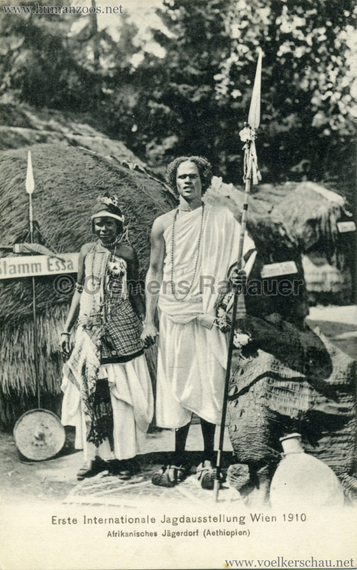 1910 Erste Internationale Jagdausstellung Wien - Afrikanisches Jägerdorf (Äthiopien) 9