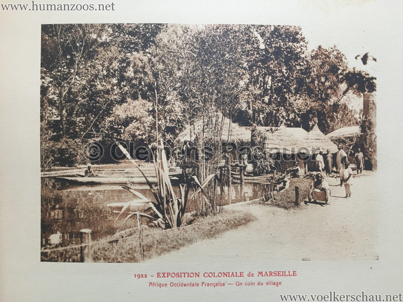 1922 Exposition Coloniale Marseille - Palais de l'Afrique Occidentale Francaise 5 - Un coin du village