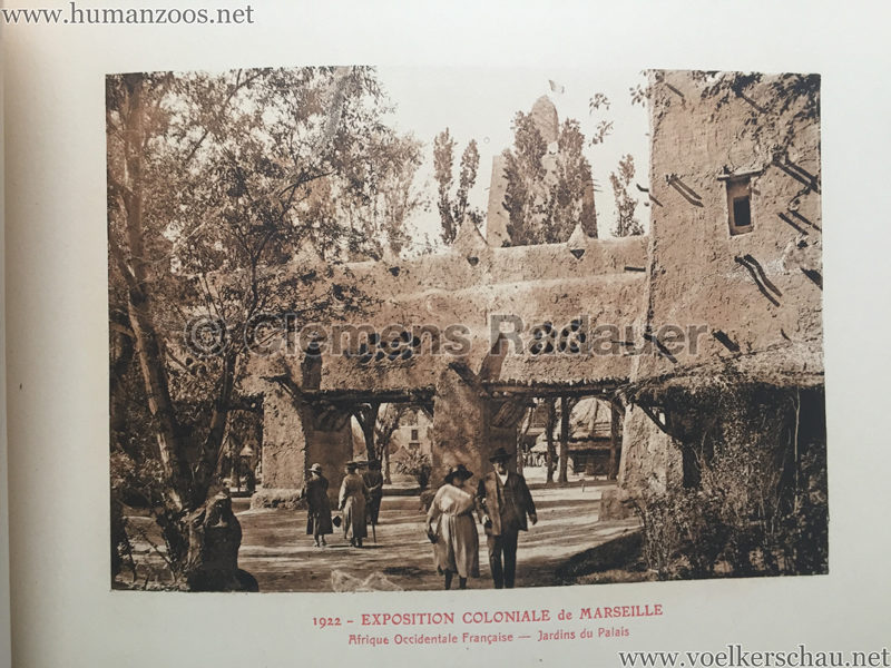 1922 Exposition Coloniale Marseille - Palais de l'Afrique Occidentale Francaise 9 - Jardin du Palais