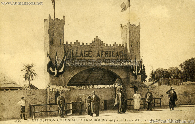 1924 Exposition Coloniale Strasbourg - La porte d'Entree du Village Africain