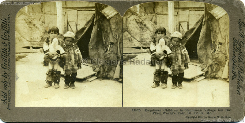 1904 World's Fair, St. Louis - 11875 Esquimau Children in Esquimau Village (on the Pike)