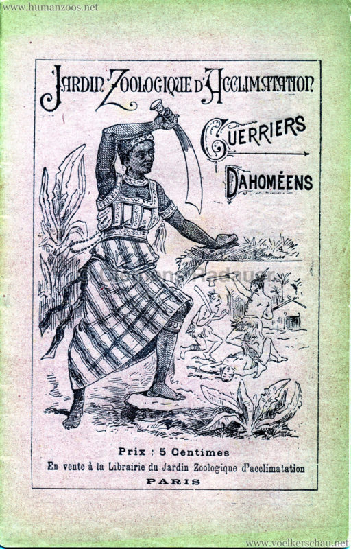 1891 Guerriers Dahomeens - Paris Jardin d'Acclimatation