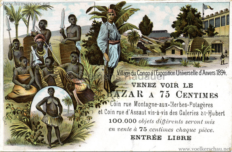 1894 Exposition Universelle d'Anvers - Village du Congo