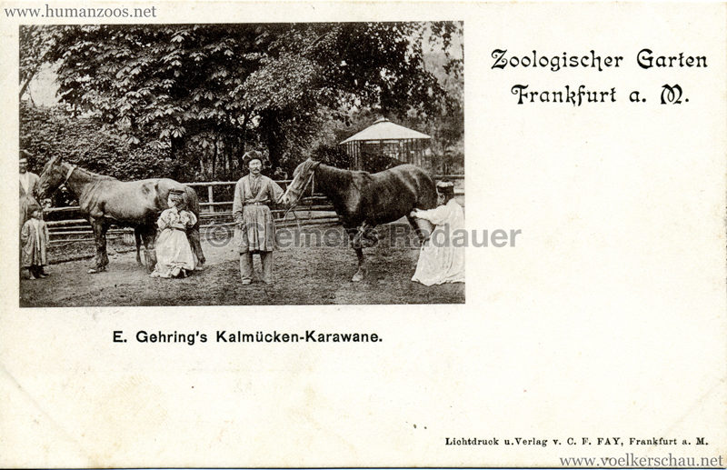 1897 E. Gehrings Kalmücken-Karawane im Zoologischen Garten Frankfurt a. Main 1
