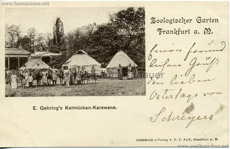 1897 E. Gehrings Kalmücken-Karawane im Zoologischen Garten Frankfurt a. Main 2