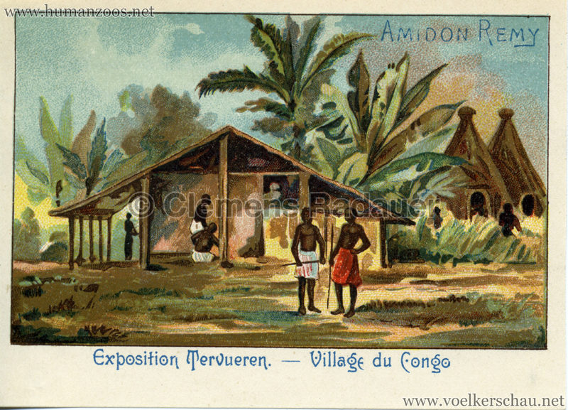 1897 Exposition Internationale de Bruxelles Tervueren - Village Congo
