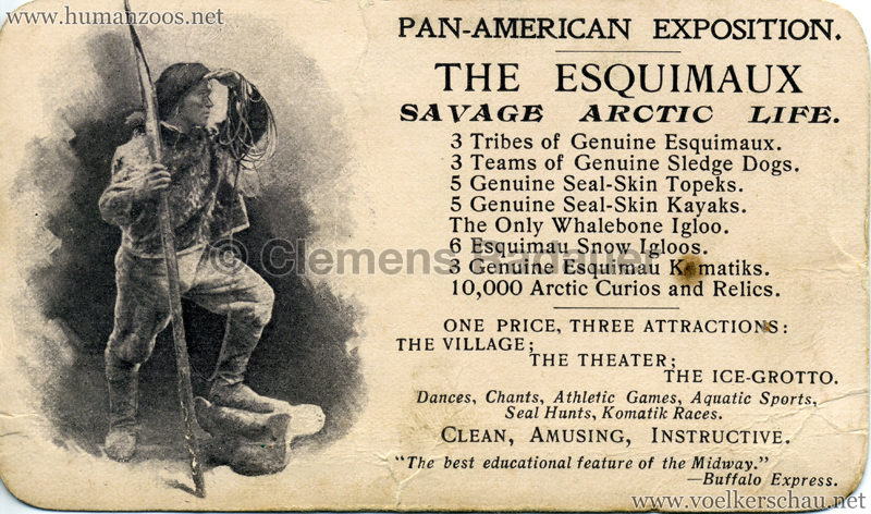 1901 Pan-American Exposition - The Esquimaux
