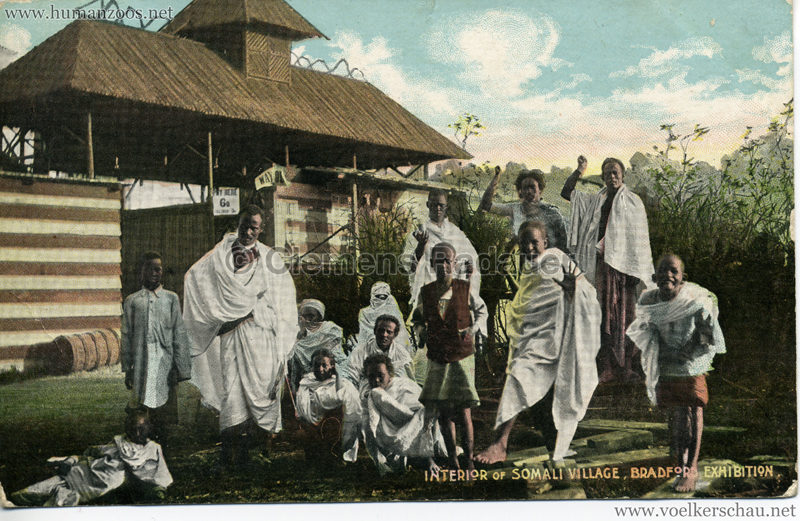 1904 Bradford Exhibition - Interior of somali village