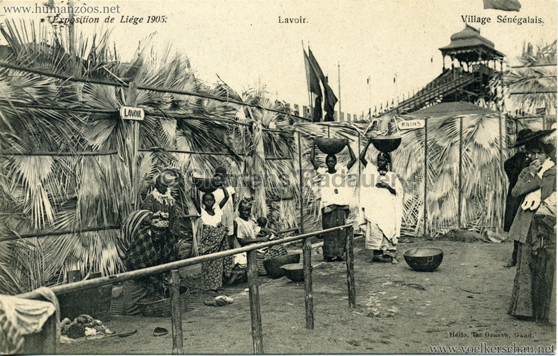 1905 Exposition de Liège - Village Sénégalais - Lavoir