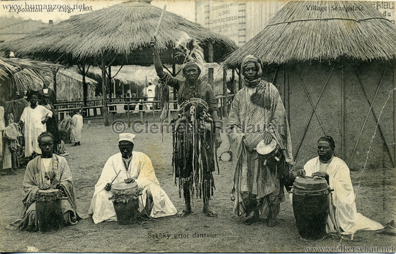 1905 Exposition de Liège - Village Sénégalais - Sakoky griot danseur