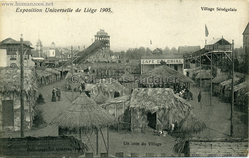 1905 Exposition de Liège - Village Sénégalais - Un coin du Village