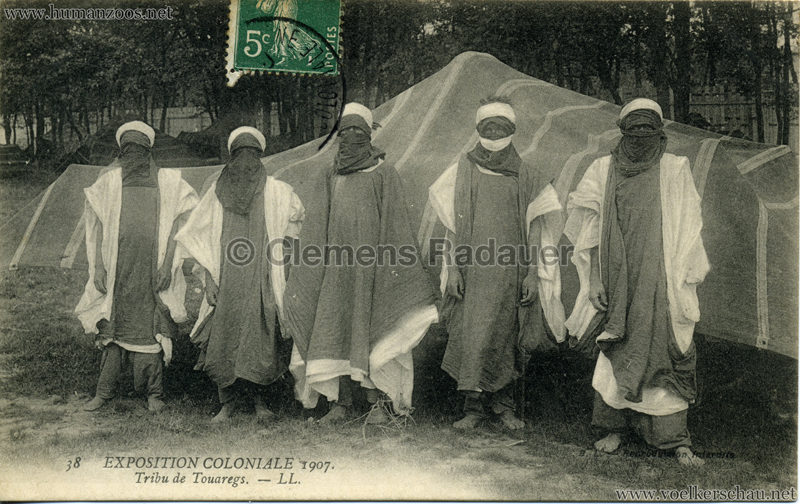 1907 Exposition Coloniale Paris, Bois de Vincennes - 38. Tribu Touaregs