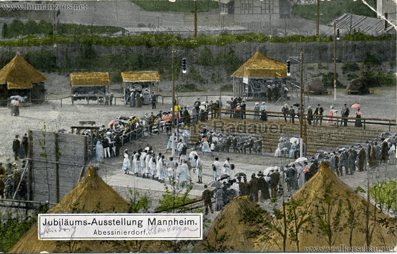 1907 Jubiläumsausstellung Mannheim - Abyssinisches Dorf 2
