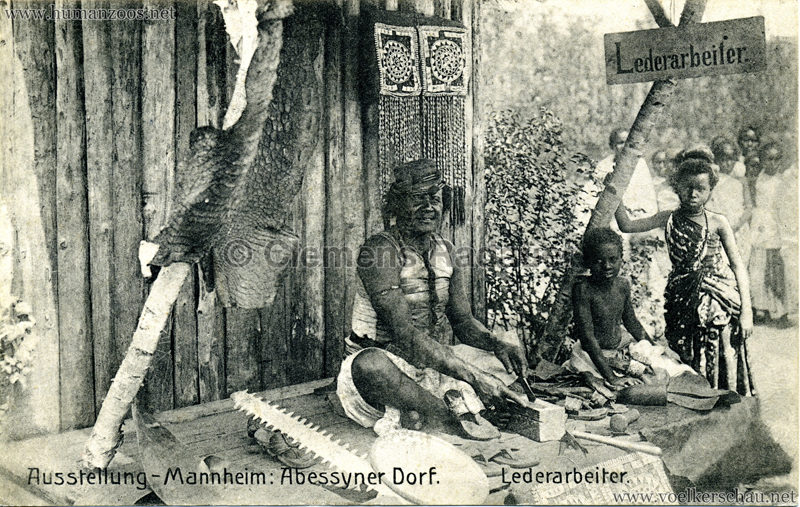 1907 Jubiläumsausstellung Mannheim - Abyssinisches Dorf 8