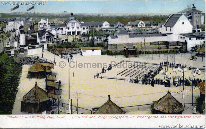 1907 Jubiläumsausstellung Mannheim - Abyssinisches Dorf 1