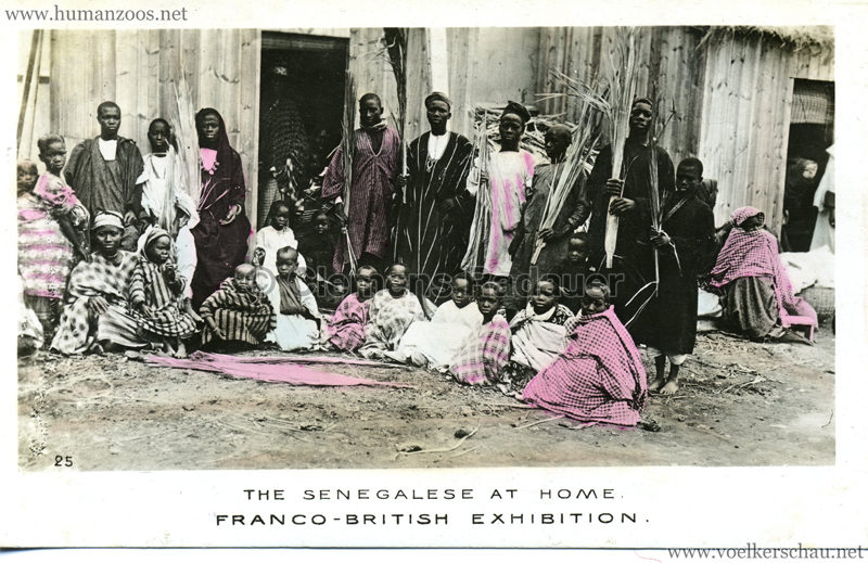 1908 Franco-British Exhibition - 25. The Senegalese at home