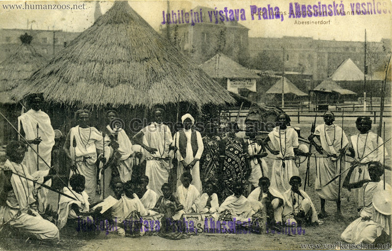 1908 Jubilejni vystava Praha, Abessinska vesnica 4