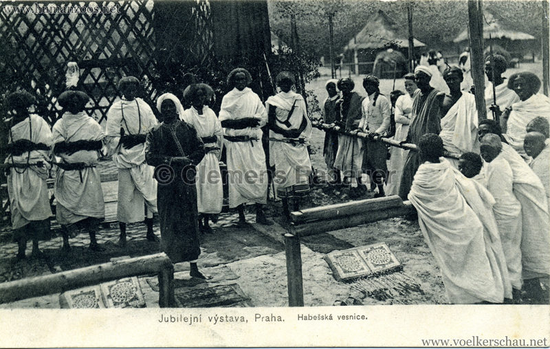 1908 Jubilejni vystava Praha, Abessinska vesnica 7