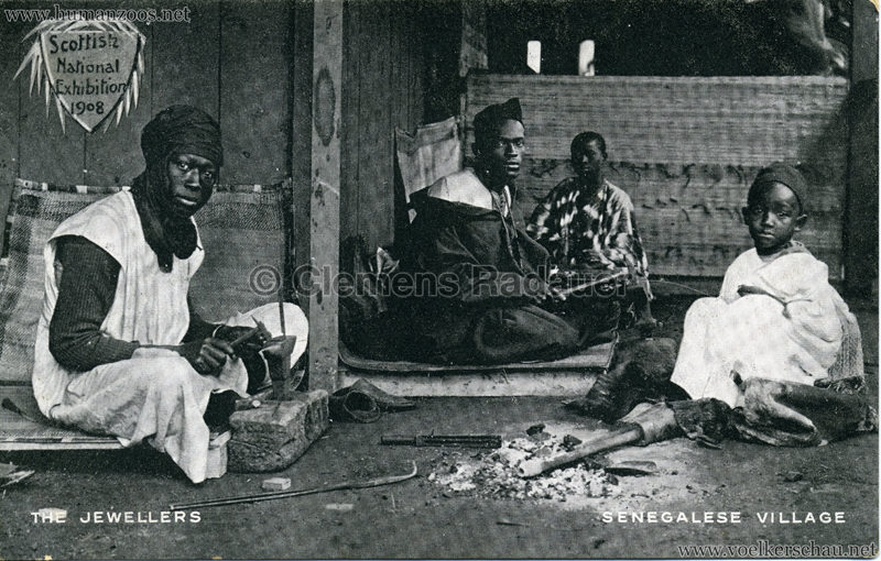 1908 Scottish National Exhibition - Senegalese Village - The Jewellers