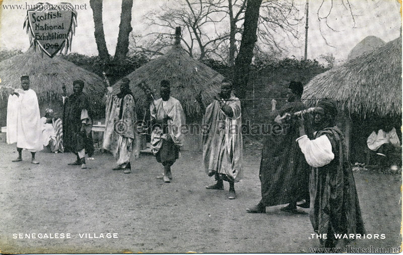 1908 Scottish National Exhibition - Senegalese Village - The Warriors