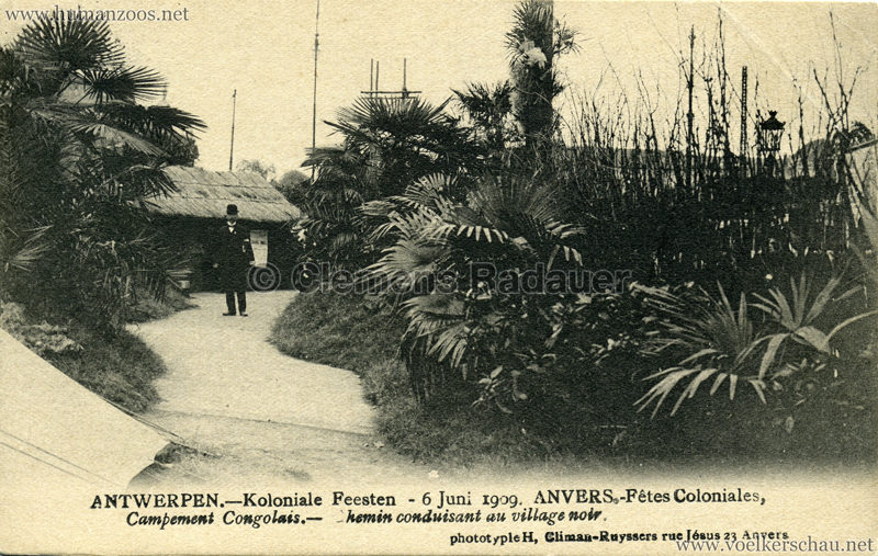 1909 Fêtes Coloniales Anvers - Village Noir