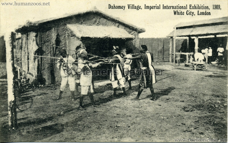 1909 Imperial International Exhibition - Dahomey Village 1, Imperial International Exhibition, 1909, White City, London