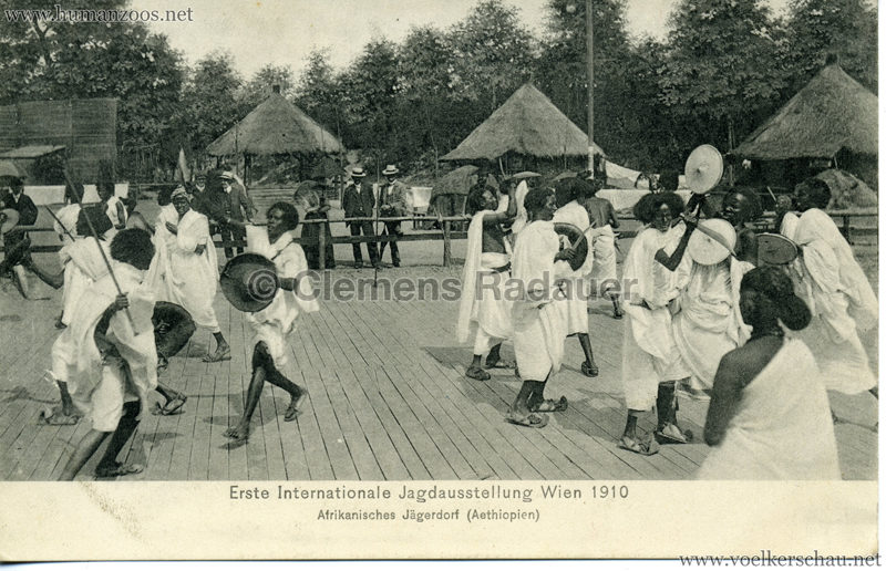 1910 Erste Internationale Jagdausstellung Wien - Afrikanisches Jägerdorf (Äthiopien) 1