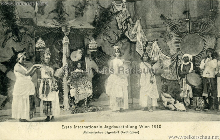 1910 Erste Internationale Jagdausstellung Wien – Human Zoos