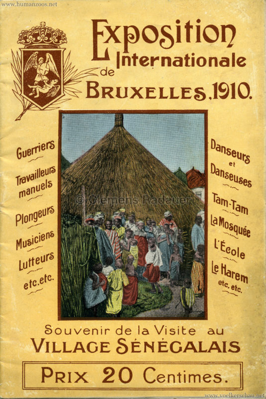 1910 Exposition de Bruxelles - Village Sénégalais booklet