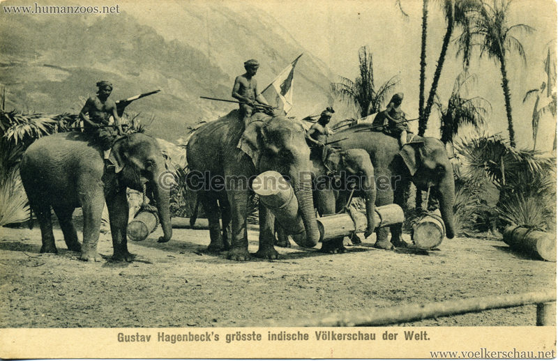1911/1912 Gustav Hagenbeck's grösste indische Völkerschau der Welt 4