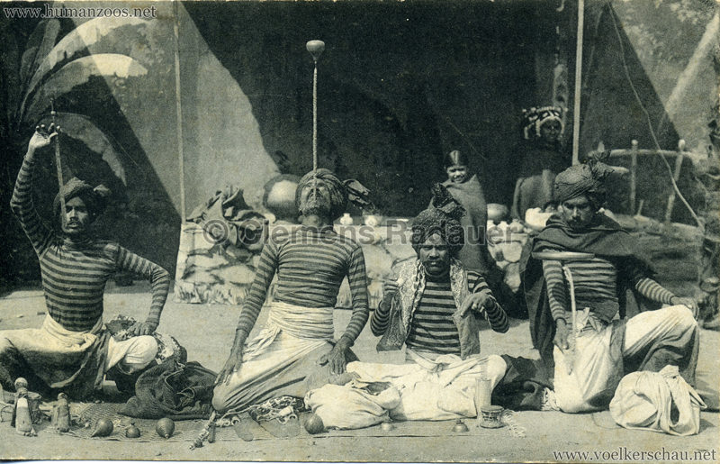 1911:1912 Gustav Hagenbeck's grösste indische Völkerschau der Welt 1912 (?) - Vier Gaukler