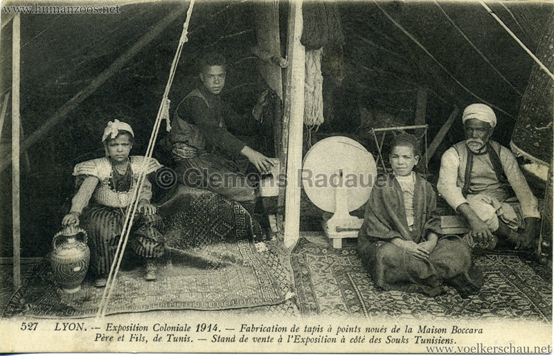 1914 Exposition Coloniale Lyon - Fabrication de tapis à points noués de la Maison Boccara