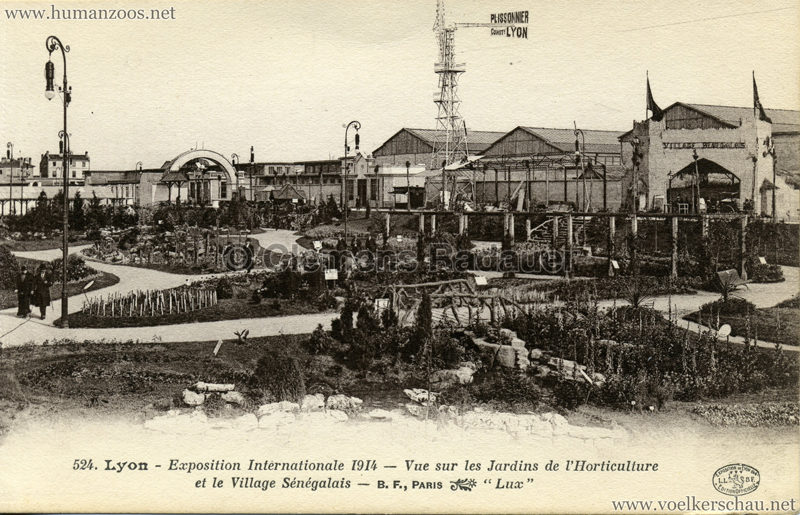 1914 Exposition Coloniale Lyon - Jardin & Village Sénégalais