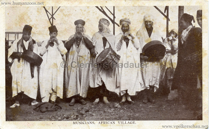 1929 North East Coast Exhibition Newcastle Upon Tyne - Musicians African Village
