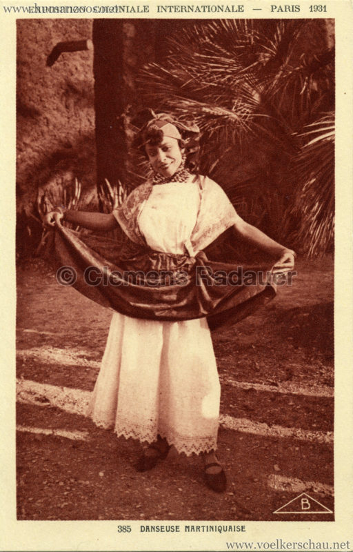 1931 Exposition Coloniale Internationale - 385. Danseuse Martiniquais