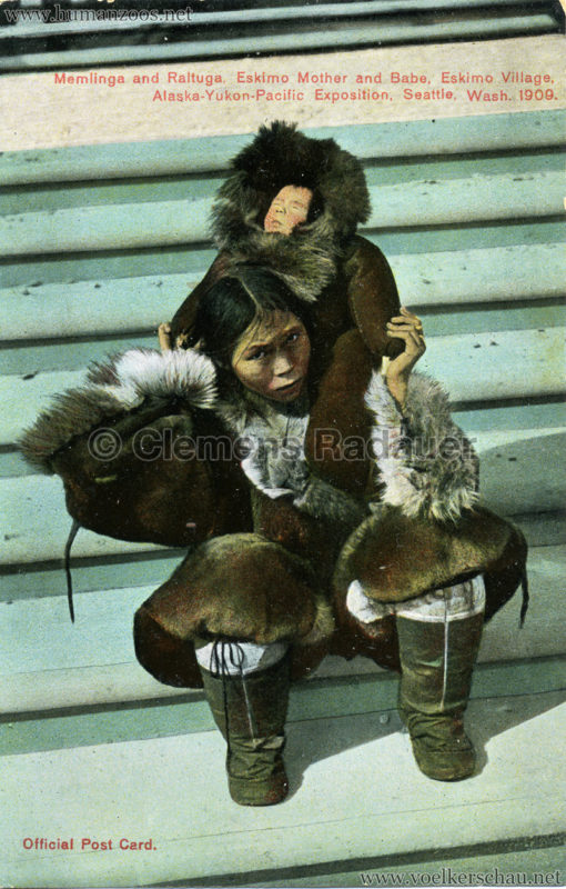 5195. Memlinga and Raltuga, Eskimo Mother and Babe