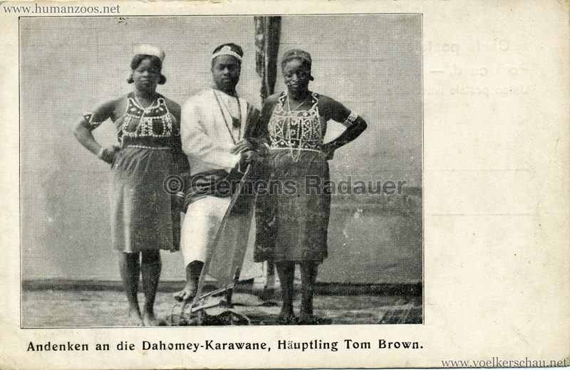 Andenken an die Dahomey-Karawane - Häuptling Tom Brown 2