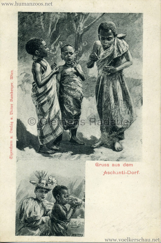 1899 Gruss aus dem Aschanti-Dorf 5